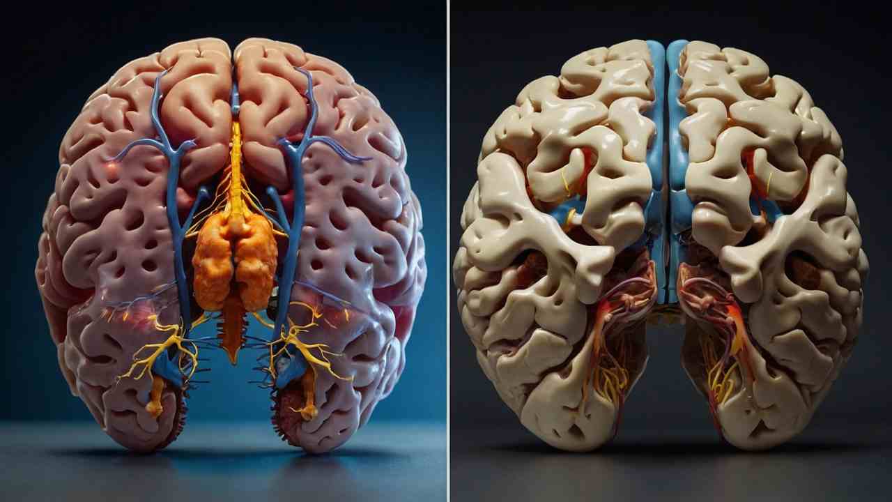 alzheimers brain vs normal
